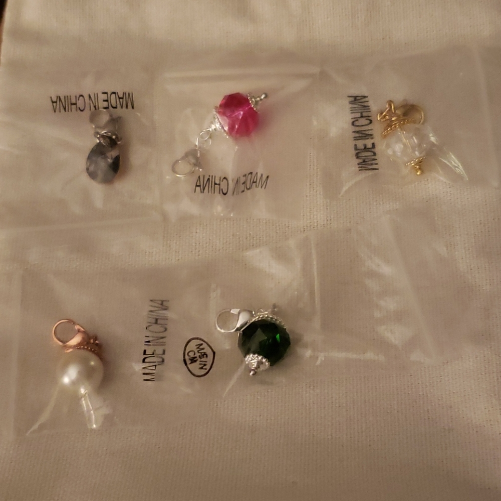 Origami owl dangles with clasps lot